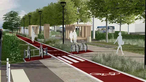 Proiectarea rețelelor de piste pietonale și pentru bicicliști în parcuri, zone de odihnă și zone rezidențiale - 1